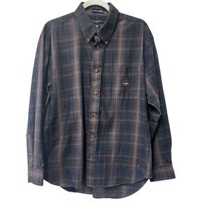 Ivy‎ Crew Classics Men's Long Sleeve Button Down Plaid Shirt Size Large